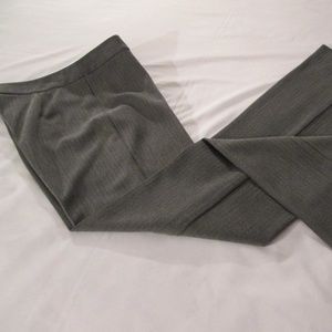 BCBGMAXAZARIA GREY HERRINGBONE SLACKS